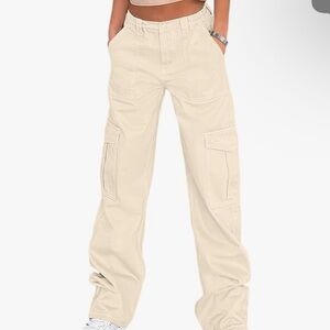 Beige woman’s cargo pants